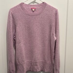 J. Crew Cashmere Lavender Crew Neck Sweater